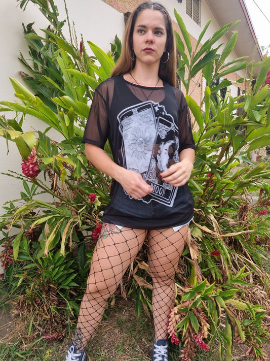 Blusa tarot transparente